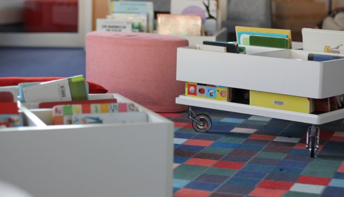 Bacs mobiles de l'espace jeunesse