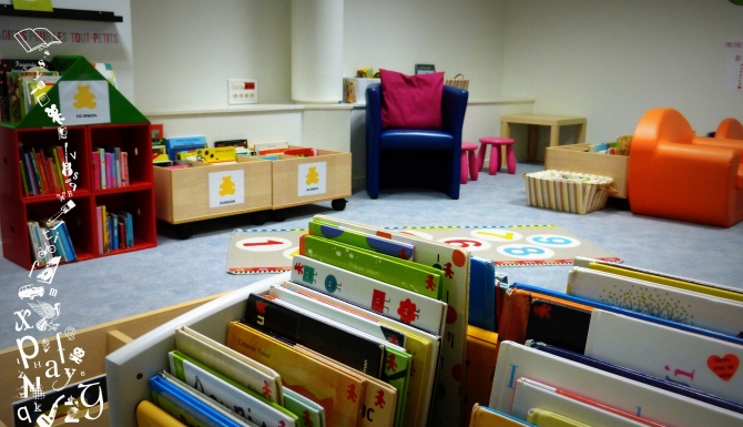 Espace des petits. tous les bacs sont au sol