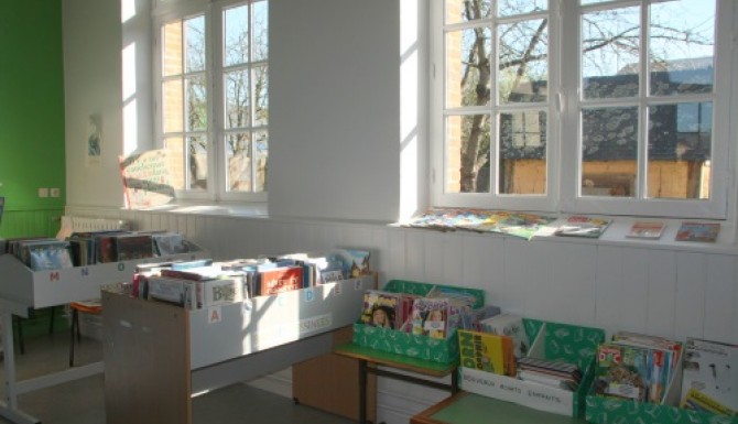 espace BD, bacs en hauteur