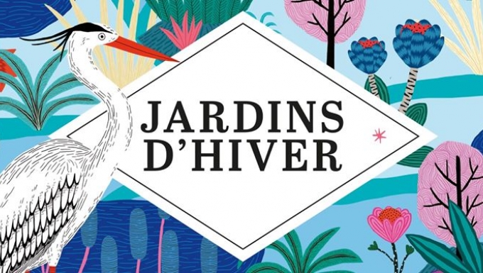 Jardins d'hiver. Tous droits réservés. Illustration d'un paysage naturel.