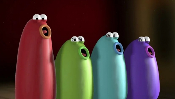 Google Arts & Culture - tous droits réservés Des petites créatures colorées chantant un opéra