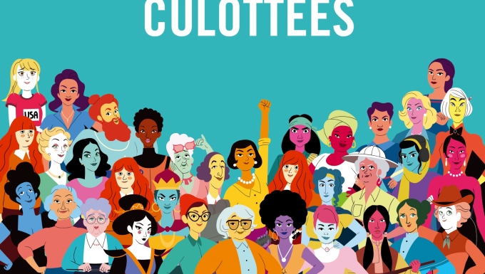 Culottées. Tous droits réservés. Illustration regroupant les 30 personnages féminins de la websérie.