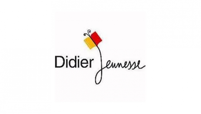 Didier Jeunesse - tous droits réservés logo de l'éditeur Didier Jeunesse. Le "J" sert de tige à une fleur dont les pétales sont un livre rouge et jaune