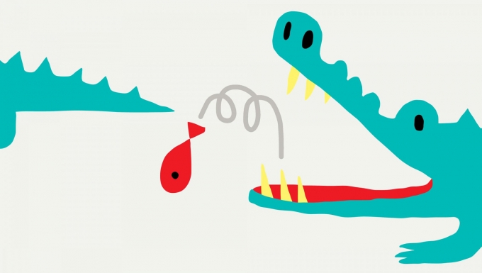 Travelling/Clair Obscur - tous droits réservés Vignette officielle du festival junior avec une illustration de crocodile