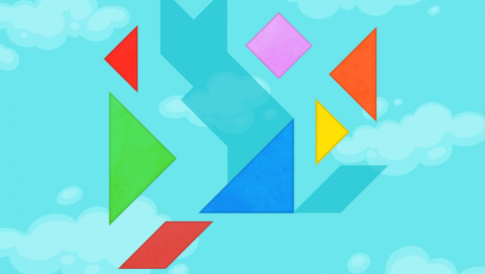 Kids Tangram - tous droits réservés Capture du jeu de puzzle