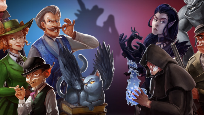 Le Paris des Merveilles. Tous droits réservés. Illustration présenatnt l'ensemble des personnages extraits du jeu.