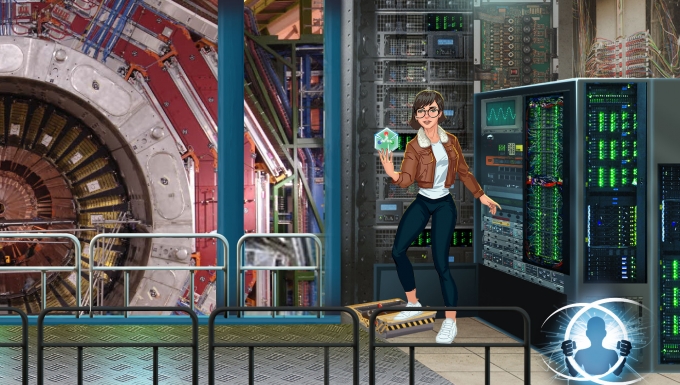 Le prisonnier quantique. Tous droits réservés. Illustration d'une séquence du jeu.