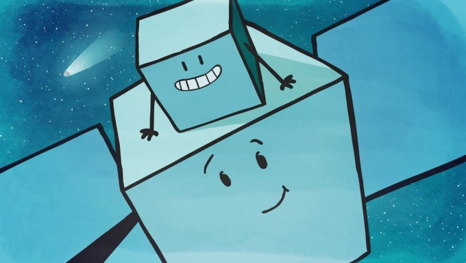 Rosetta et Philae. Tous droits et réservés. Illustration des deux satellites Rosetta et Philae.
