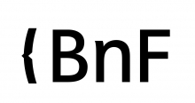 Lettres stylisées noires sur fond blanc