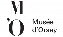 Logo Musée d'Orsay : lettres stylisées noires sur fond blanc