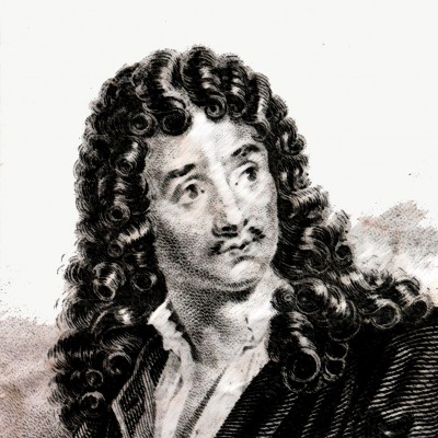 Frontispice d'une édition de 1840 : « Théâtre français - Œuvres de Molière », Éditeurs Martial Ardant frères. 